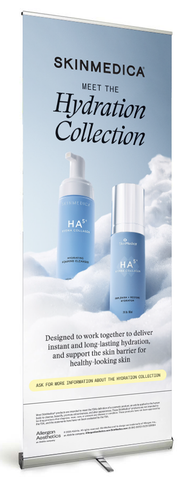 HA5 HC Hydrator Cleanser (33.5" x 86") Retractable Banner Stand
